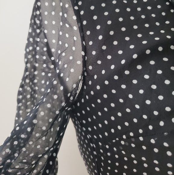 Kate Spade Silk Polka Dot Midi Dress - Picture 6 of 16
